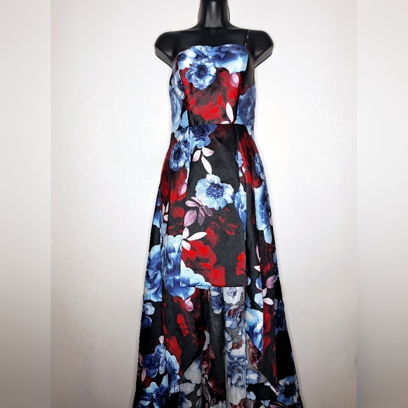 Speechless Brand" Formal Floral In A Highlow" Quite Lux. highlow,formal gown. - Picture 1 of 8